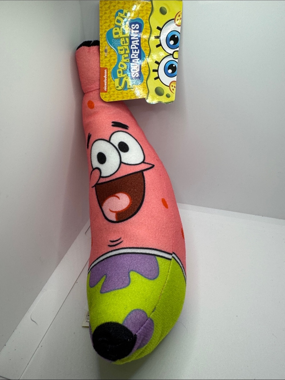 Patrick Star Banana Plush - Pink, Green & Purple